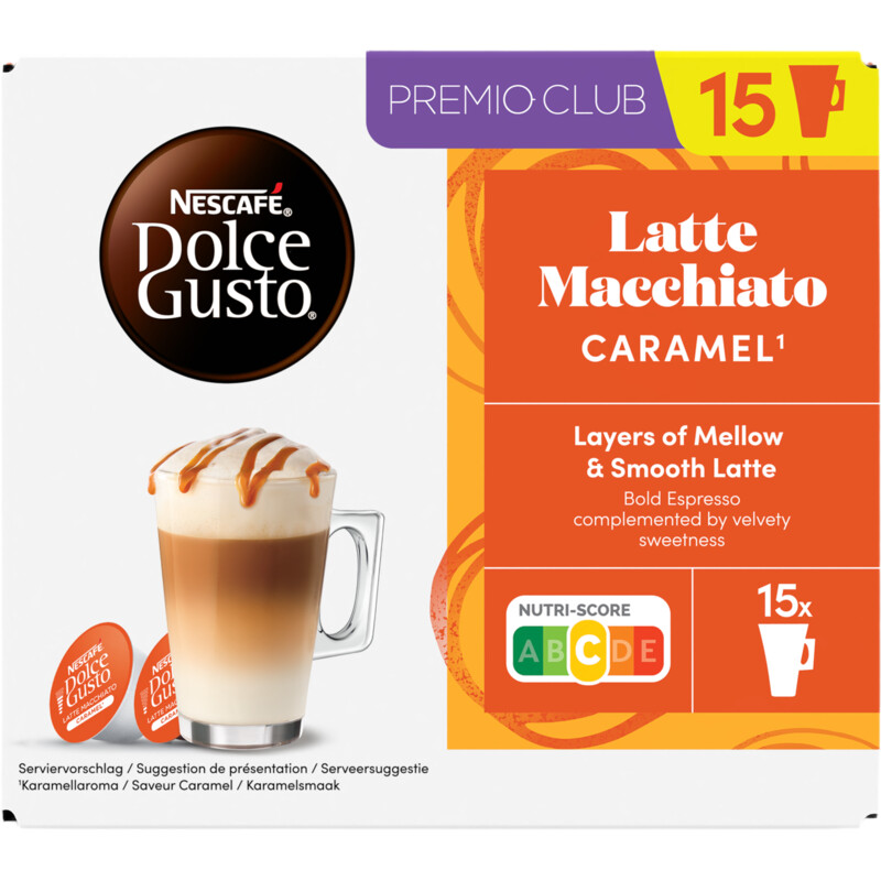 Nescafé Dolce Gusto Latte macchiatio caramel capsules