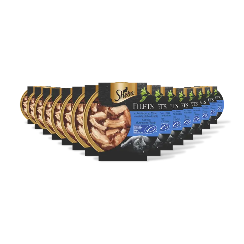 Filets kip met duurzame tonijn 15-pack