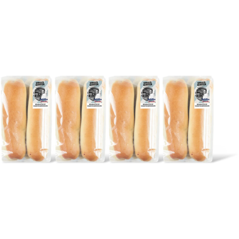 Streeckgenoten Brabantsche worstenbroodjes 4-pack