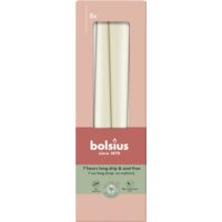 Een afbeelding van Bolsius Gotische kaarsen soft pearl 24cm