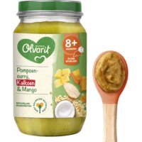 Een afbeelding van Olvarit Pompoen curry kalkoen mango 8m+