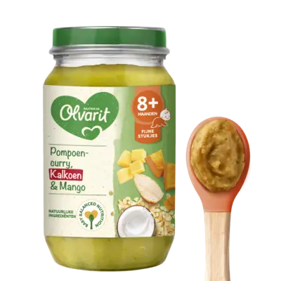 pdp-image-Olvarit Pompoen curry kalkoen mango 8m+