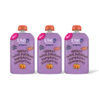 Ella's kitchen Biologische zoete aardappel, pompoen 3pk