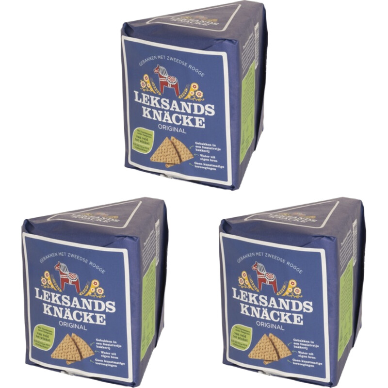Een afbeelding van Leksands original knackebrod 3-pack