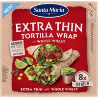 Santa Maria Extra thin tortilla whole wheat medium