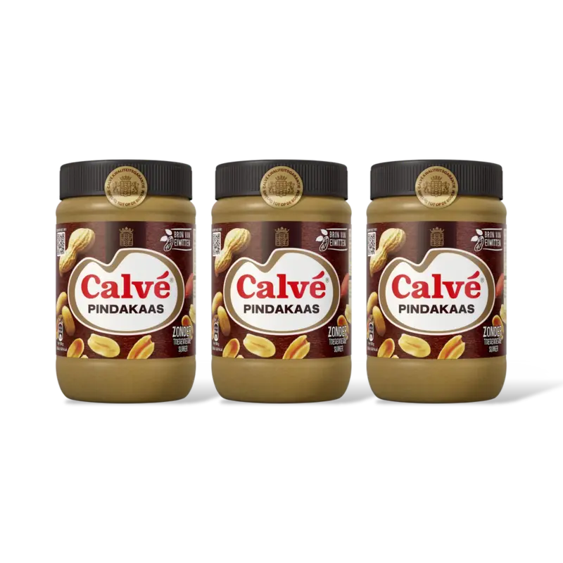 Calvé Pindakaas pot 3pack
