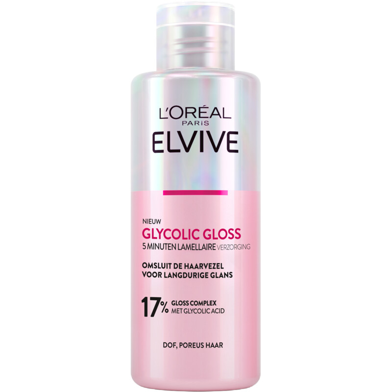 Een afbeelding van L'Oréal Paris Elvive Glycolic gloss 5 minuten lamellaire