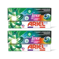 Ariel 4-in-1 pods+ unstoppable wascapsule 2pk