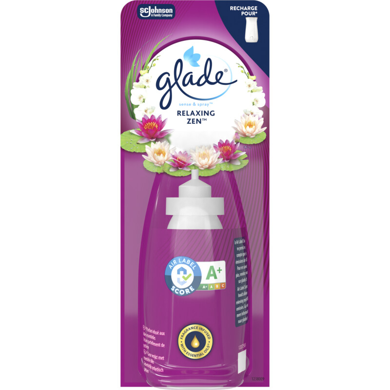 Een afbeelding van Glade Sense & spray relaxing zen navulling