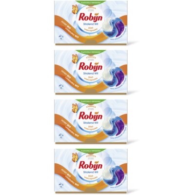 pdp-image-Robijn 3-in-1 Wascapsules stralend wit 4-pack