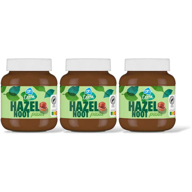 AH Terra Plantaardig hazelnootpasta 3-pack