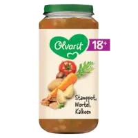 Olvarit Stamppot wortel kalkoen 18m+