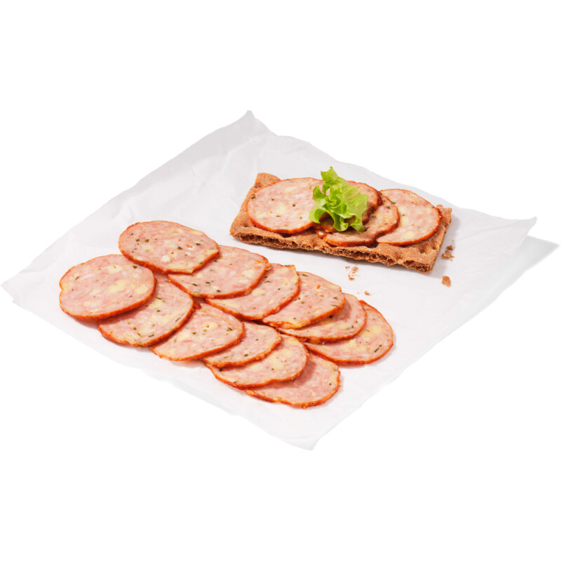 Een afbeelding van AH Grillworst jalapeno Zaanlander kaas