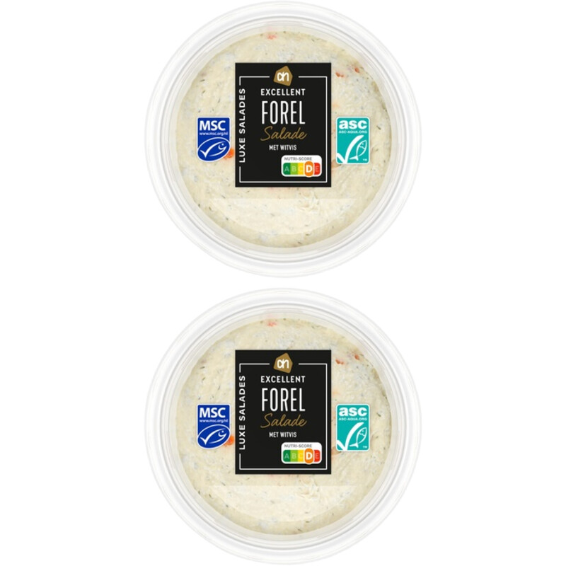 Een afbeelding van AH Excellent Warm gerookte forelsalade 2-pack