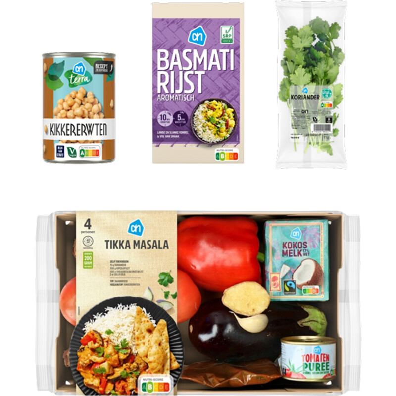 Een afbeelding van AH Vega Indiase Tikka Masala Verspakket