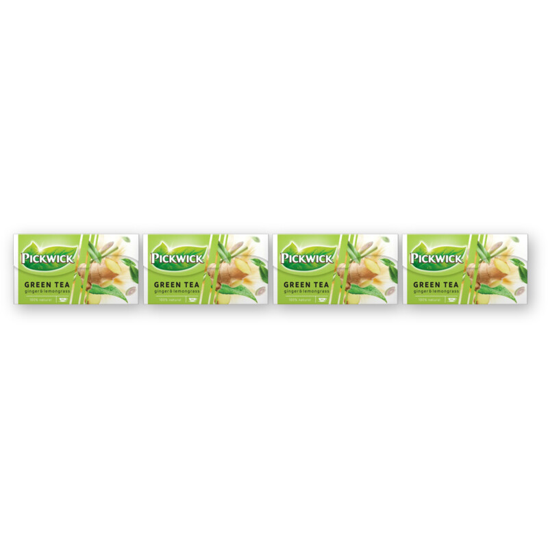 Pickwick Ginger & lemongrass groene thee 4-pack