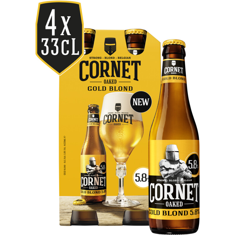 Cornet Oaked gold blond 4-pack