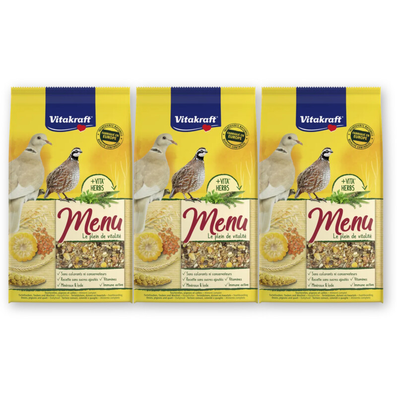 Vitakraft Menu vital duiven 3-pack
