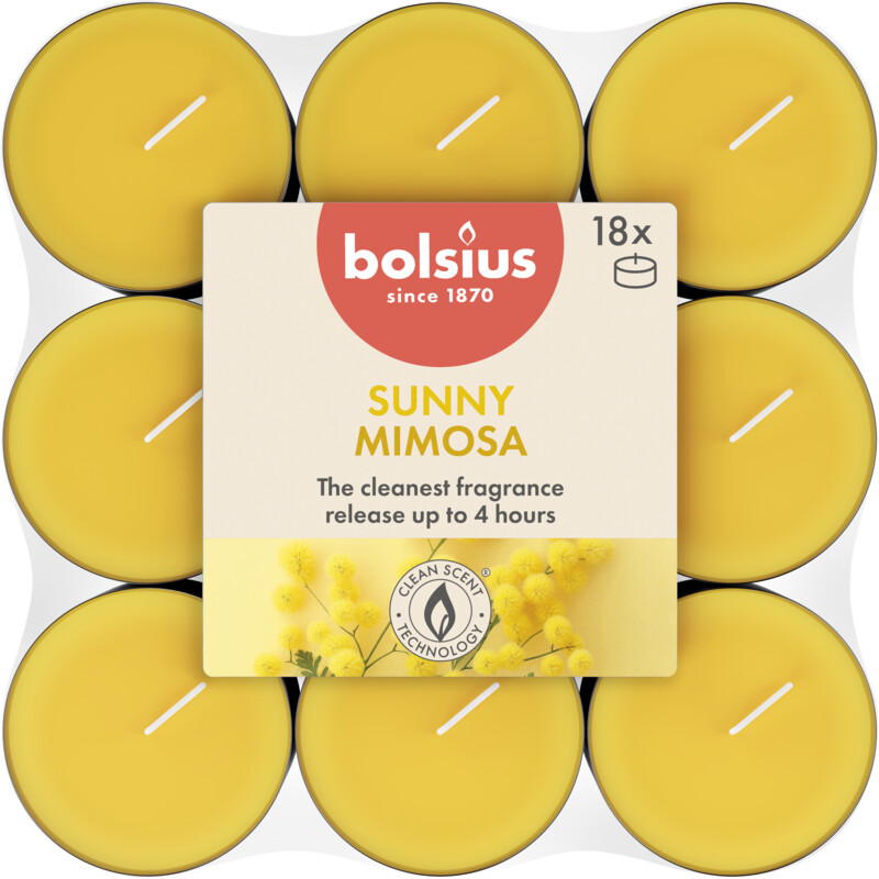 Een afbeelding van Bolsius Geurtheelichten mimosa 4 uurs