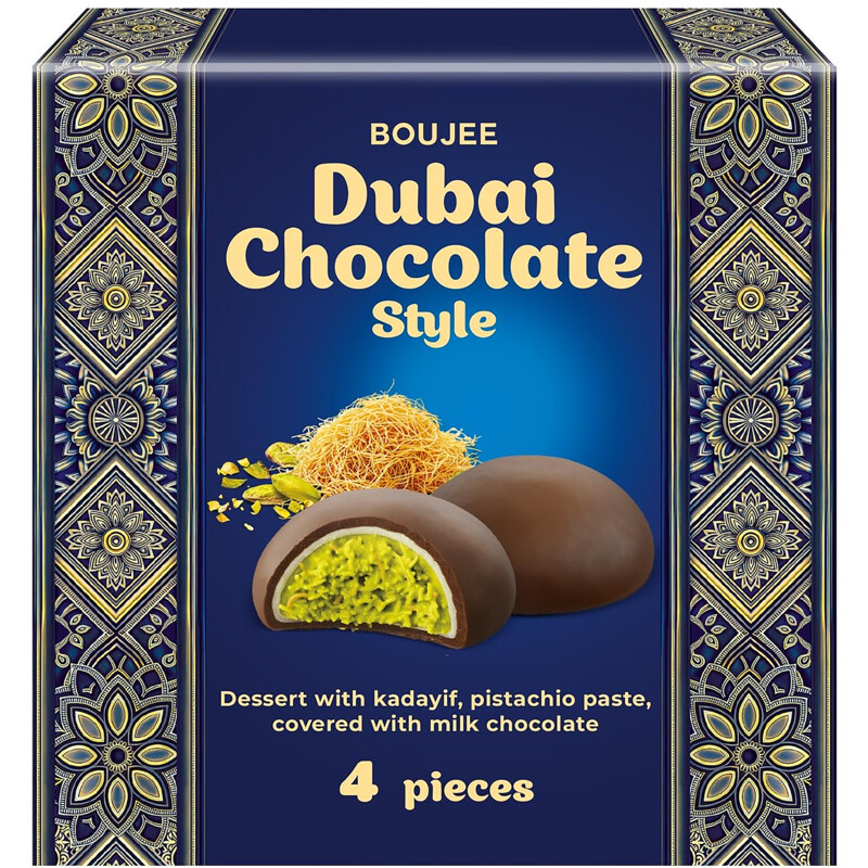 Een afbeelding van Boujee Dubai chocolate style dessert