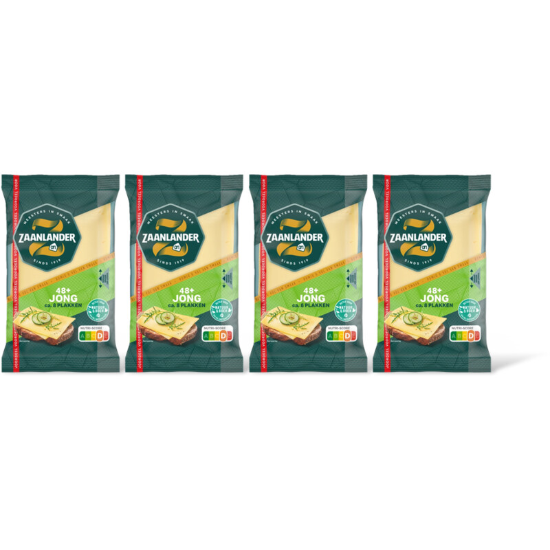 AH Zaanlander Jong 48+ plakken voordeel 4-pack