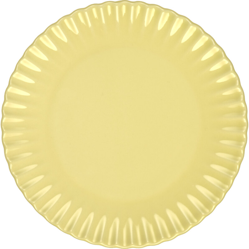 AH Ontbijtbord geel sculpted