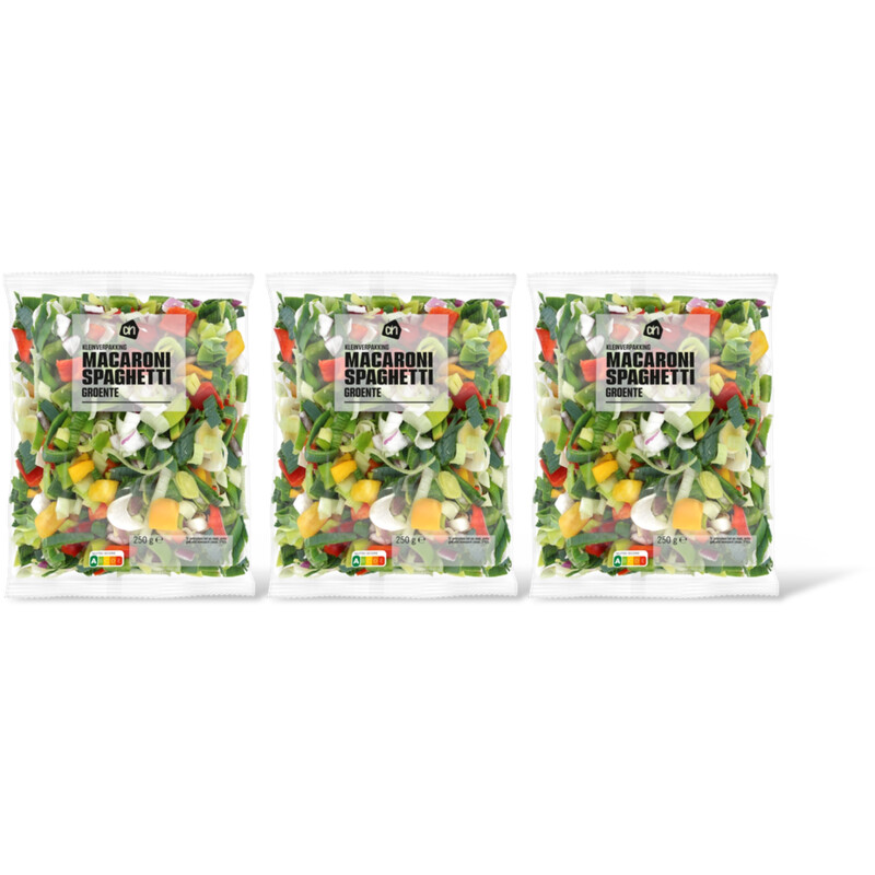 AH Macaroni spaghetti groente klein 3-pack