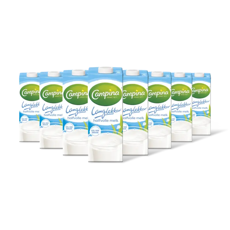 Langlekker halfvolle melk 8-pack