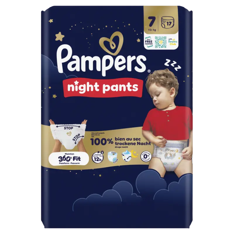 Night Pants Maat 7, 17 Luierbroekjes