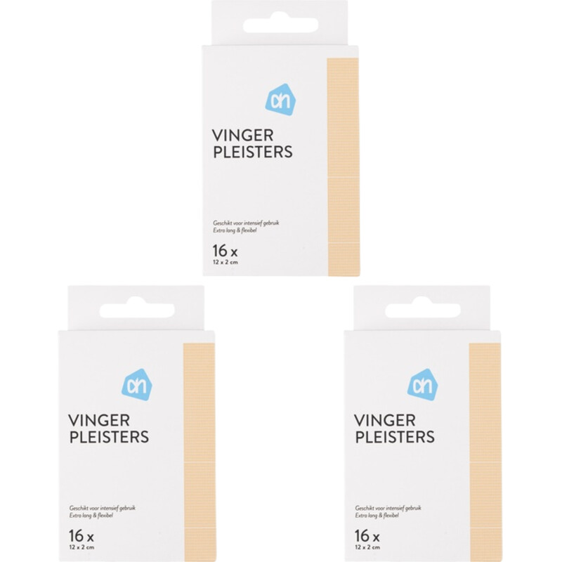 Een afbeelding van AH Vinger pleisters 3-pack