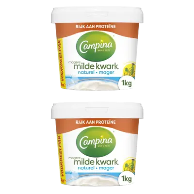 pdp-image-Campina Magere kwark naturel 1kg 2-pack