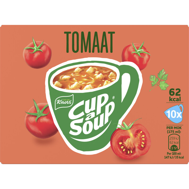 Een afbeelding van Knorr Cup-a-soup tomaat 10-pack