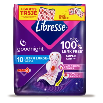 pdp-image-Libresse Goodnight ultra+ wings maandverband