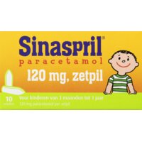 Een afbeelding van Sinaspril Paracetamol zetpil 120mg