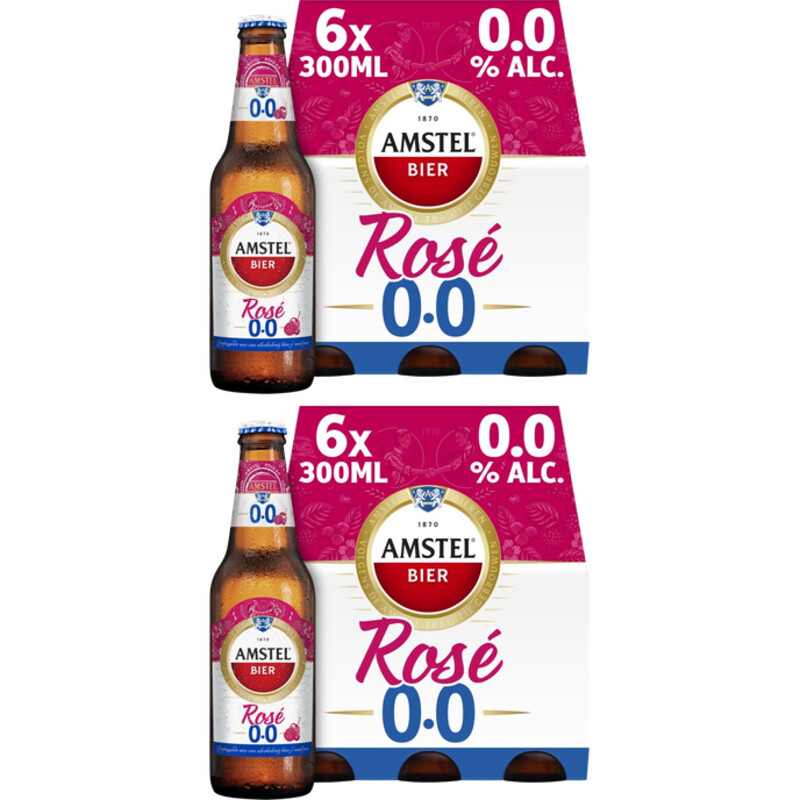 Een afbeelding van Amstel rosé 0.0% 12-pack