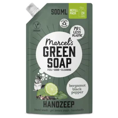 pdp-image-Marcel's Green Soap Handzeep bergamot black pepper refill