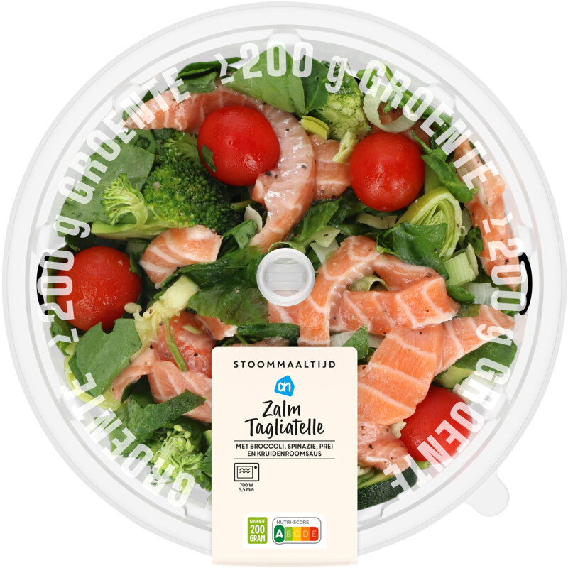 Een afbeelding van AH Stoommaaltijd zalm roomsaus