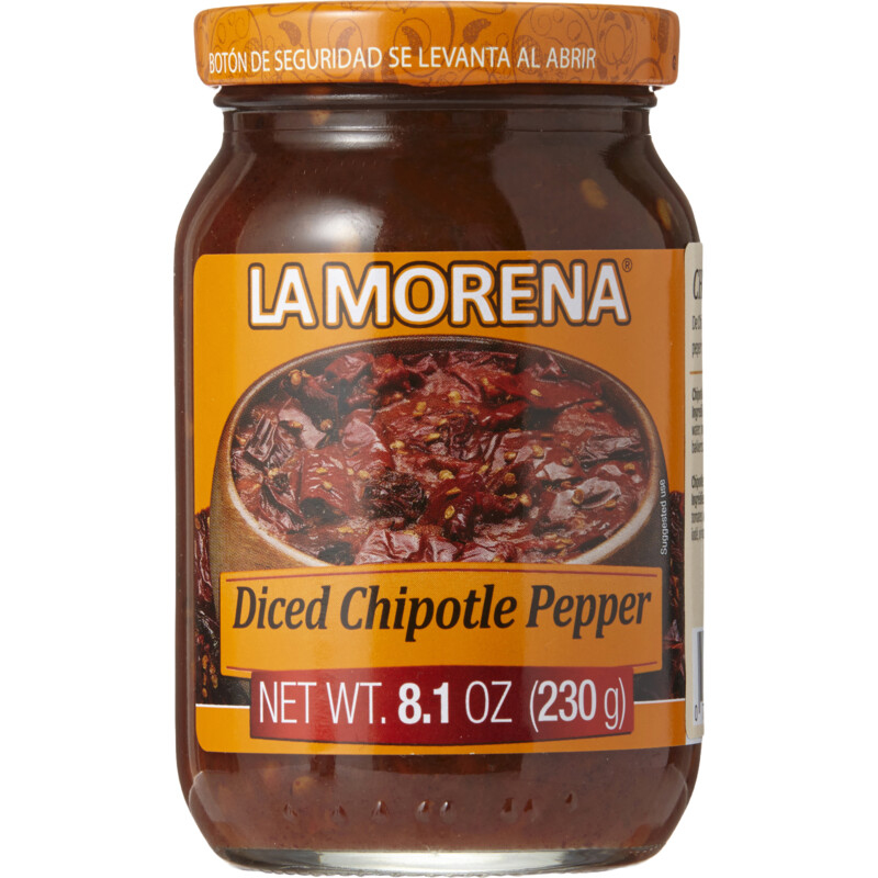 Een afbeelding van La Morena Diced chipotle pepper
