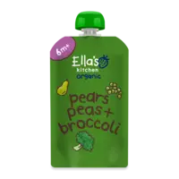 Ella's kitchen Knijpfruit pears, peas + broccoli 4m+