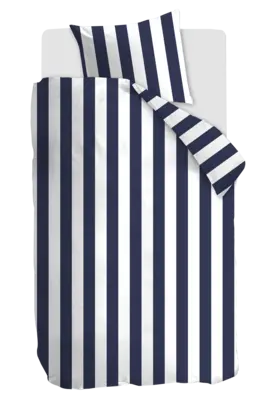 pdp-image-vtwonen 1-persoonss dekbedovertrek streep blauw
