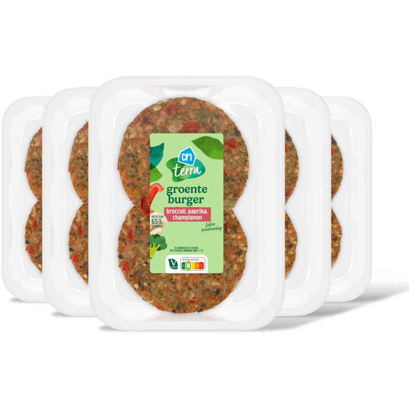 AH Terra Groenteburger broccoli paprika 5-pack