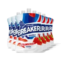 Melkunie Breaker aardbei yoghurt 6-pack