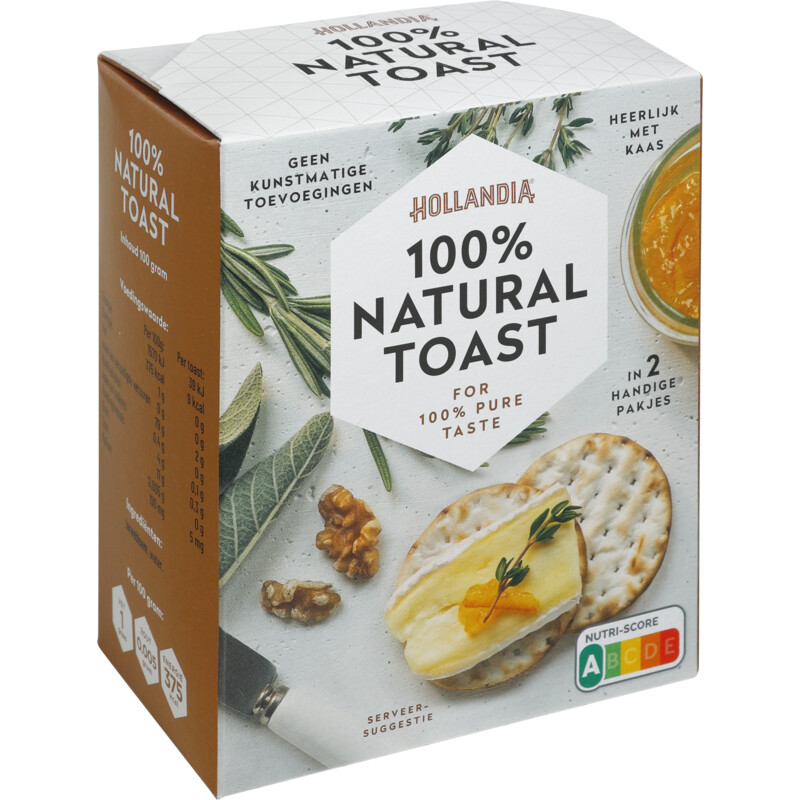 Een afbeelding van Hollandia 100% natural toast