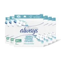 Always Organic cotton normal maandverband 6-pck