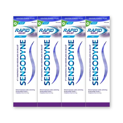 pdp-image-Sensodyne Rapid relief dagelijkse tandpasta 4-pack