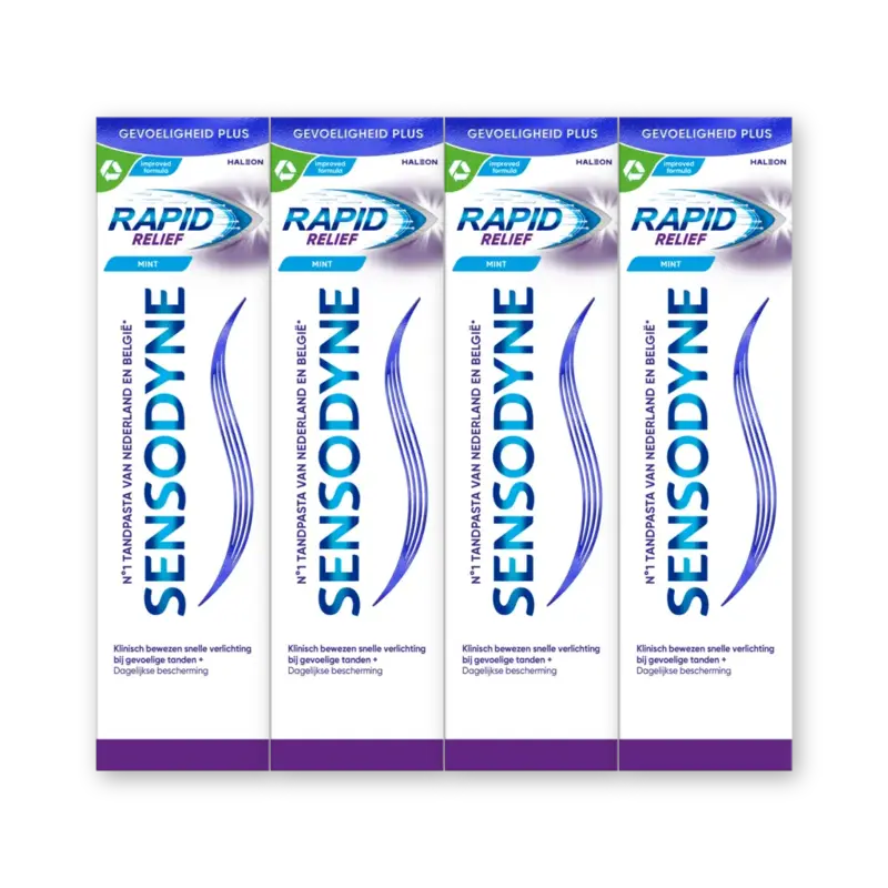 Sensodyne Rapid relief dagelijkse tandpasta 4-pack