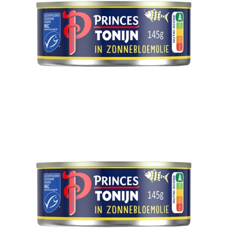 Een afbeelding van Princes tonijnstukkem zonnebloemolie 2-pack