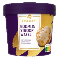 AH Stroopwafel roomijs