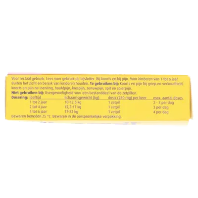 pdp-image-Sinaspril Paracetamol 240mg zetpil voor 1-6 jaar