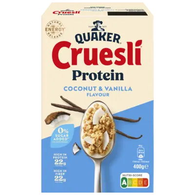 pdp-image-Quaker Cruesli protein coconut & vanilla smaak